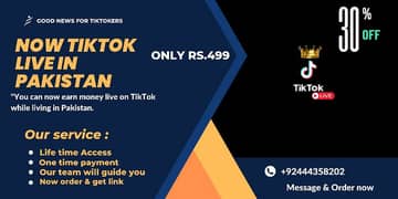 100% workable tiktok 1 year warranty