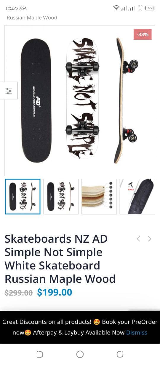 SIMPLE NOT SIMPLE AD professionals skateboard new for 60 k 2