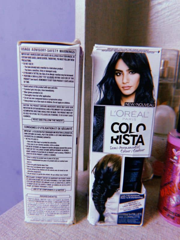 temporary hair colours cola rista(loreal) 1