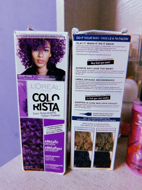 temporary hair colours cola rista(loreal) 2