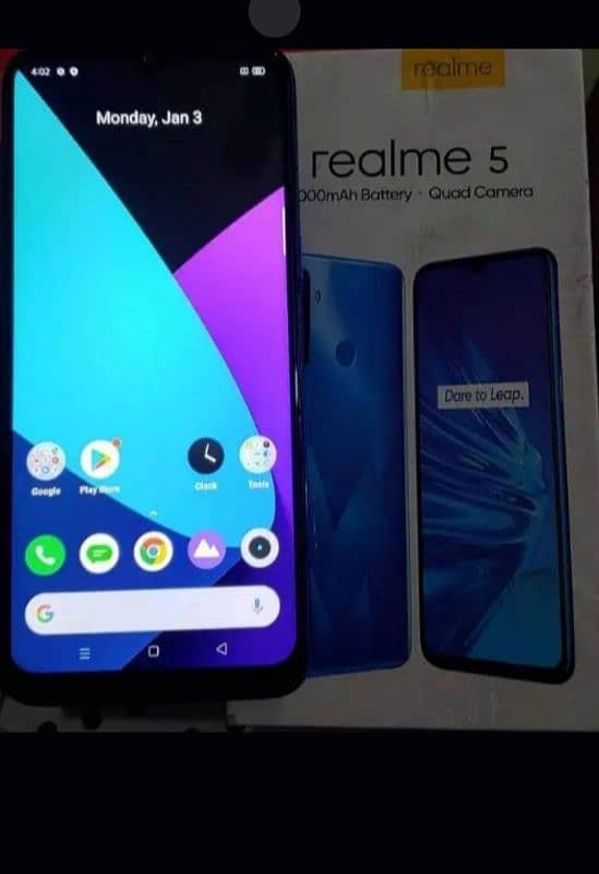 realme 5 4/64 with box 1