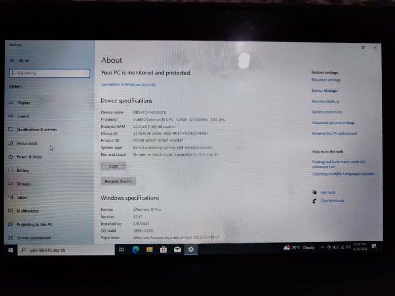 Lenovo ThinkPad 8GB Ram 128GB SSD 2