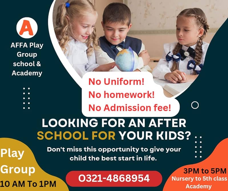 Pre school *free admission* 0