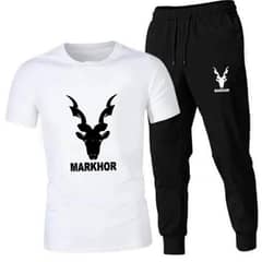 2 pcs men cotton printed tracksuit