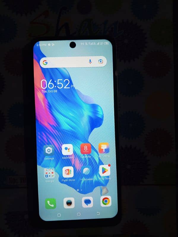 tecno camon 18t full box only front glass change 0