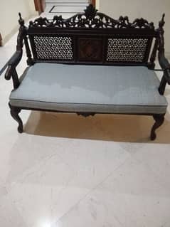 wooden pure shisham/Tali two seater sofa