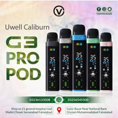 Uwell Caliburn G3 Pro Pod Kit 35 Watts 0