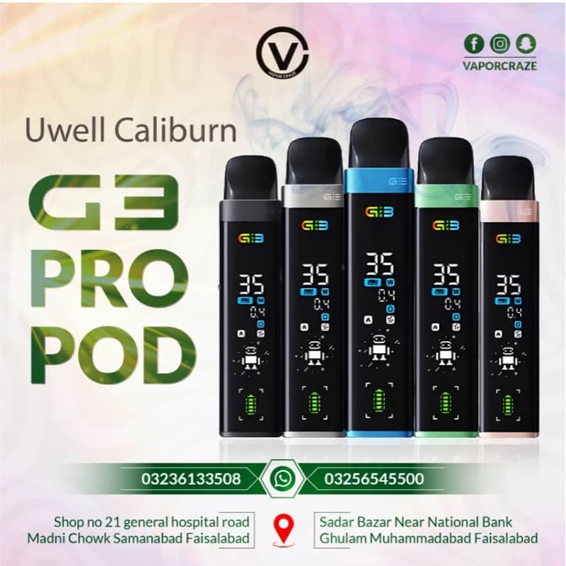 Uwell Caliburn G3 Pro Pod Kit 35 Watts 0