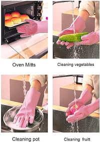 Silicone Multi-purpose Scrubbing Gloves 3