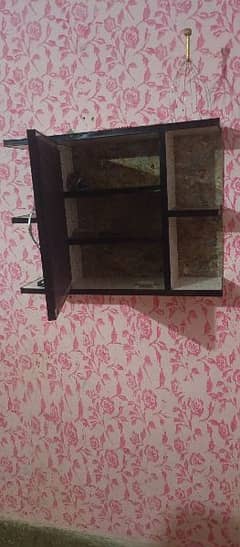 shelve with mirror