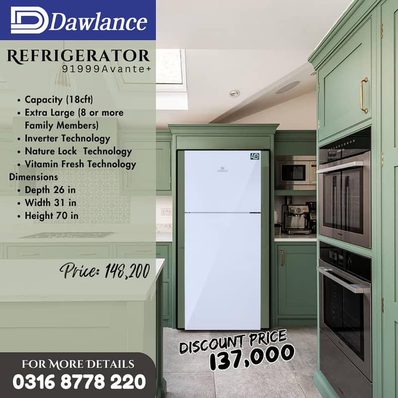 Dawlance Refrigerator 91999 Avante + Cloud White 0