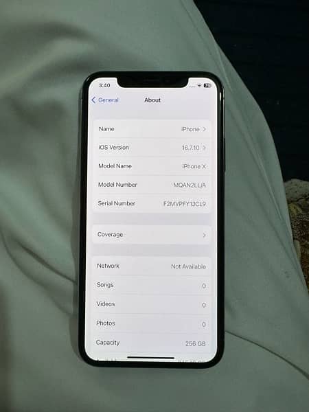 iPhone X 256gb PTA Approved Waterpack 4