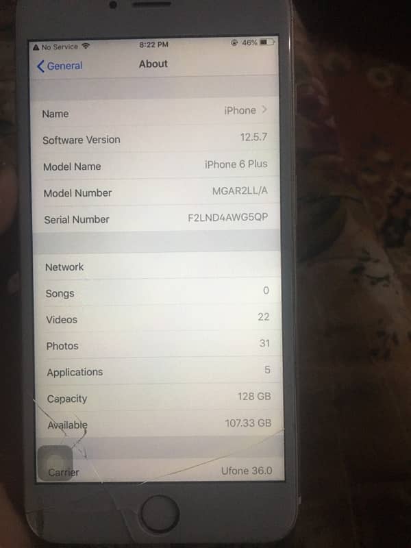 iPhone 6s Plus PTA APPROVED  BYPASS 128GB 2