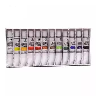 Acrylic Paint Set of 12 Pieces - Vibrant Colors Paint Set 5