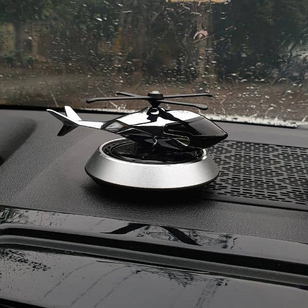 Premium Metal Solar Helicopter Car air freshener 2