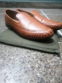 Classic Brown Woven Loafers