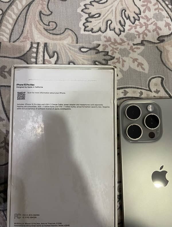 iPhone 15 Pro Max 512GB 10/10 LLA JV 7