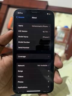 iphone x 256gb fu non pta in good condition