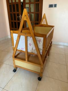 baby cot / baby bed / crib and high chair for sale