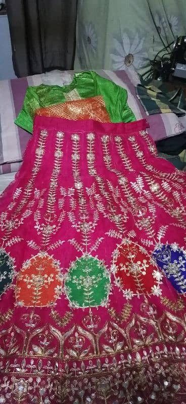 Indian lehenga only one time used 3