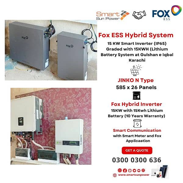 Ongrid Solar Inverter Setup - Jinko N type With Installation Available 1