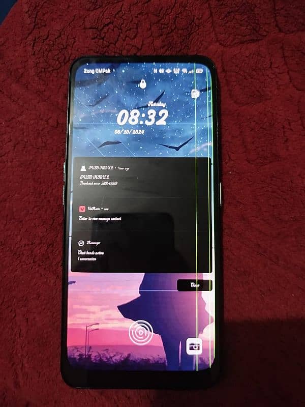 oppoReno2z 8 256 popup camra display fingerprint just line on display 3