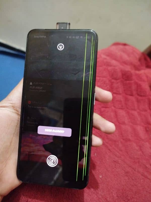 oppoReno2z 8 256 popup camra display fingerprint just line on display 8