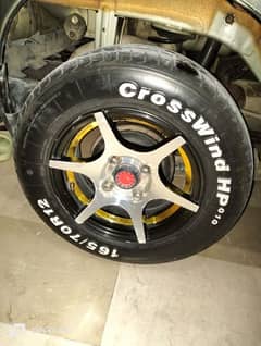 alloy rims with tyres