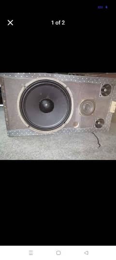 12 inch speaker and subwoofer