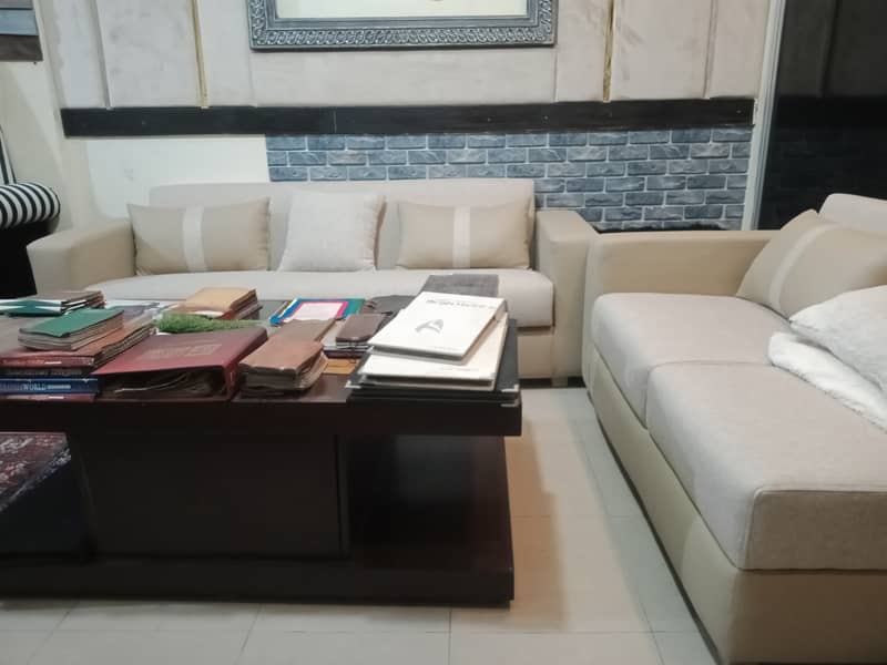sofa combed 3seter and haf set 1