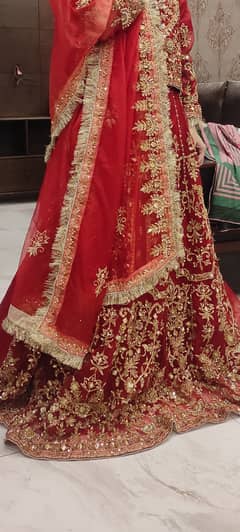 Heavy embroidered bridal lehanga