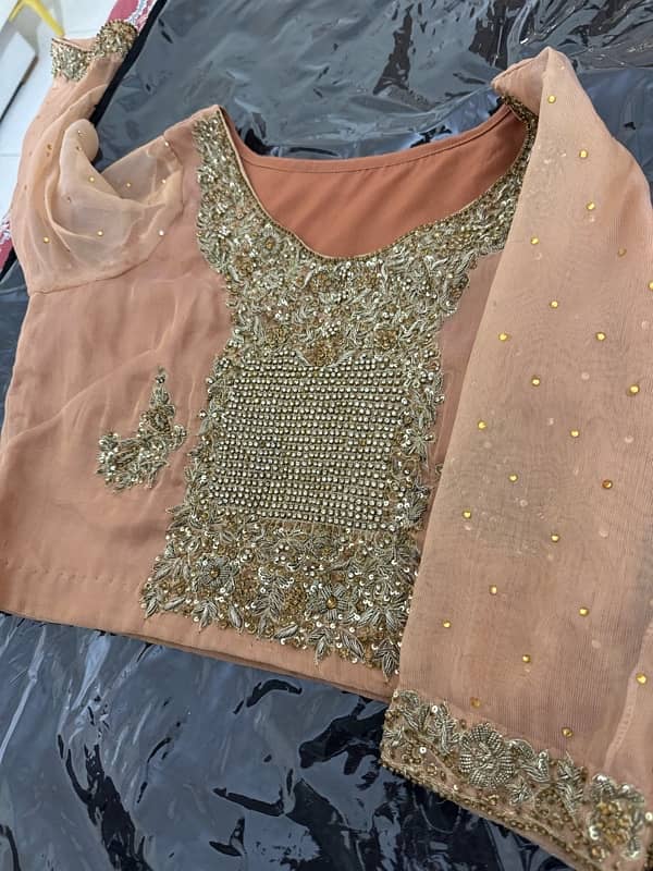 Eastern wedding wear ( Sharara choli dupatta ) 5