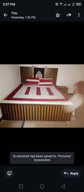 dubale bed and single bed  with mattress and room chair 3