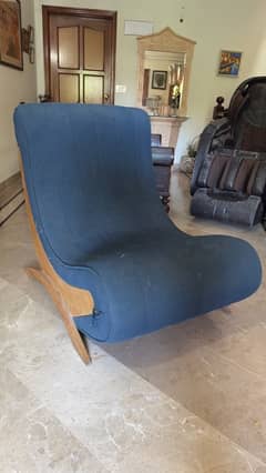 blue sofa chair