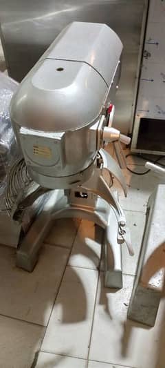 5 kg dough mixer used// pizza oven conveyor// fryer// fast food setup