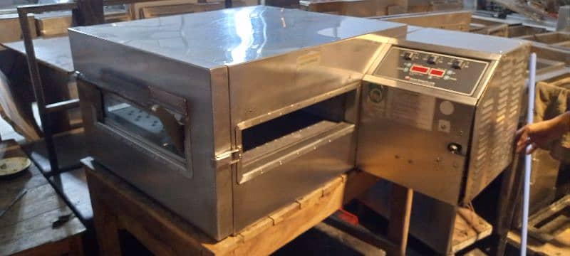 gasro conveyor pizza oven 18"// char coal grill// hot plate 1