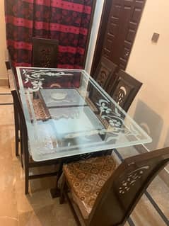 6 seater dining table in gulshan e hadeed phase 2