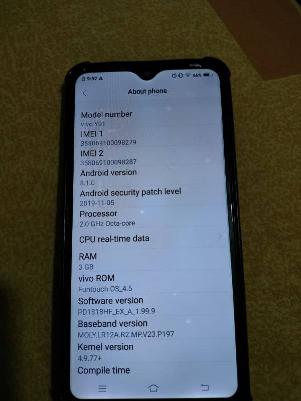 Vivo y91 urgent sale 3