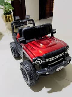 leather seat new electric jeep for kids 0