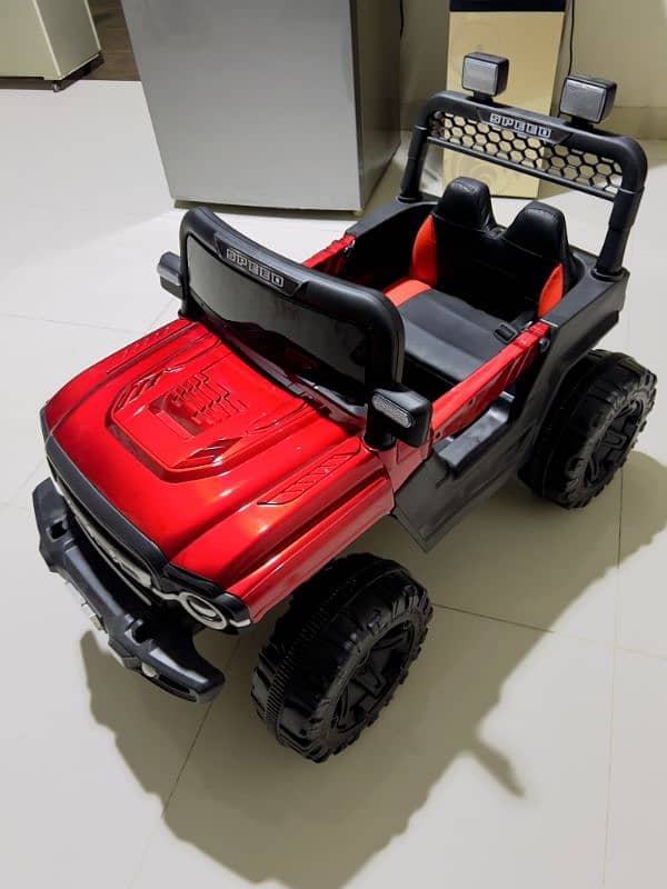 leather seat new electric jeep for kids 1