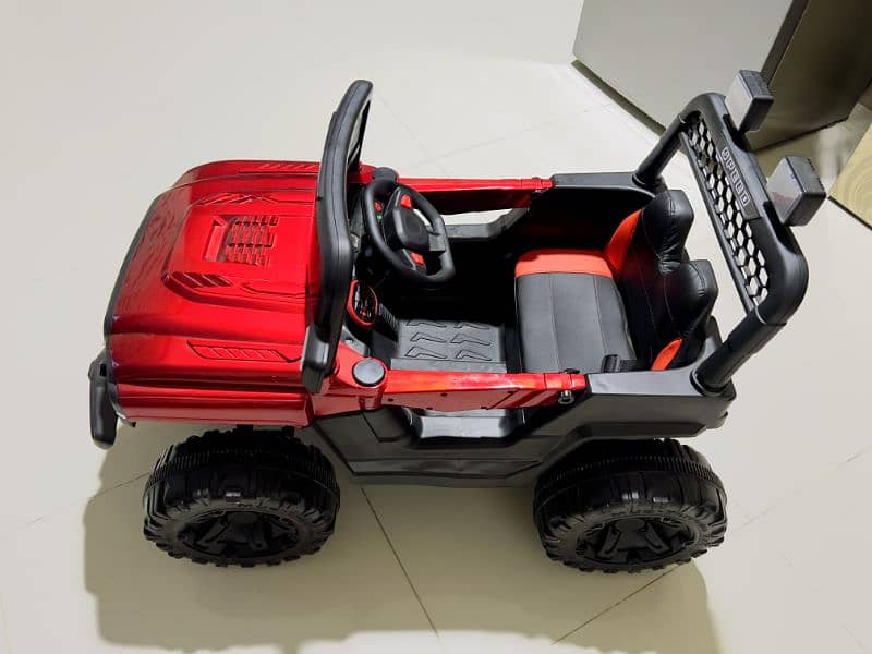 leather seat new electric jeep for kids 2