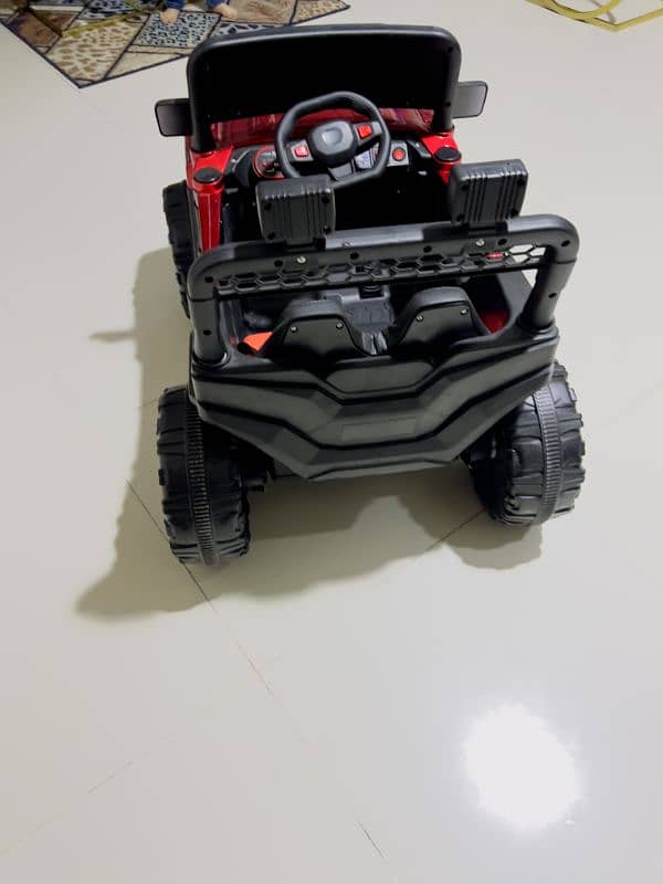 leather seat new electric jeep for kids 3