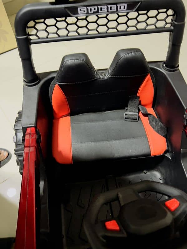 leather seat new electric jeep for kids 4