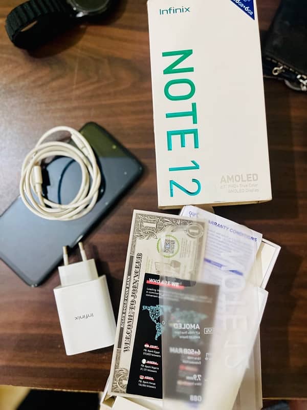 infinix Note 12 6/128gb Complete box Official Pta Approved 7