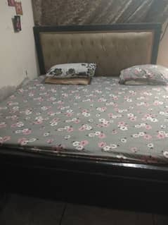 Bed with dressing table