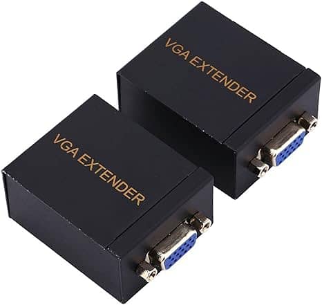 VGA Extender to 196 ft (60M) Small RJ45 Extender Transmitter Receiver 2