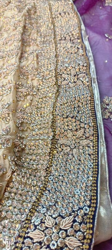 Walima Dress with Heavy Work on it just 1 time used 3