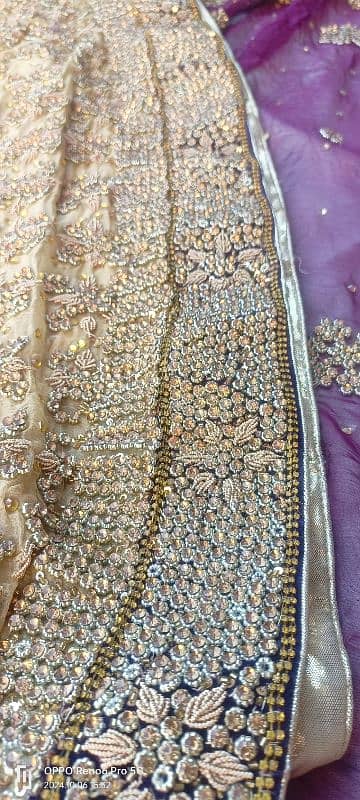 Walima Dress with Heavy Work on it just 1 time used 7