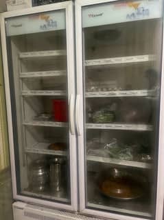 good condition double door freezer 0