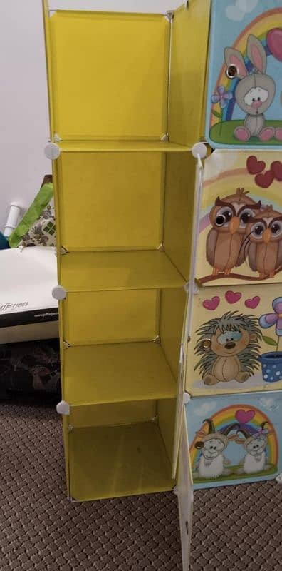 kids cloth+ toy cupboard plastic 1